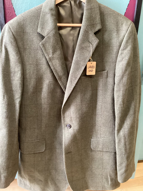 Land’s End Cotton Tweed Jacket SZ 40 Long