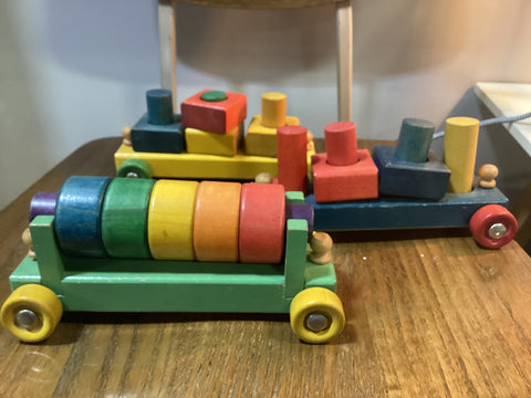 Vintage Holgate 1212 Wooden Toy Train Set (3)