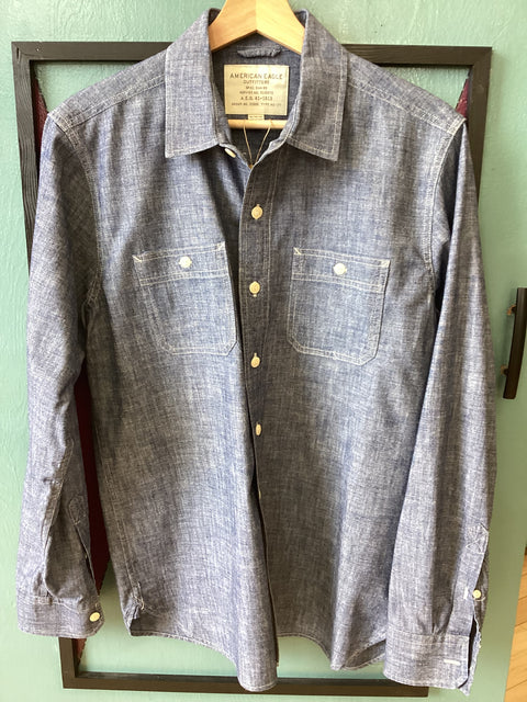 Chambray Cotton Workshirt SZ Medium