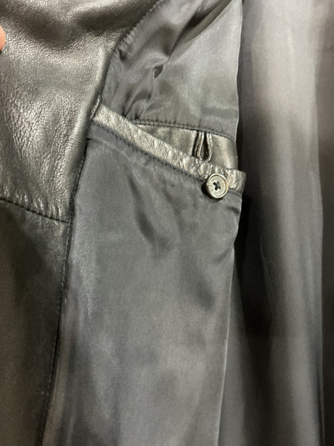 Brooks Brothers Leather Car Coat SZ Large