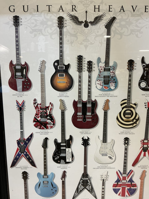 “Guitar Heaven” Framed Poster