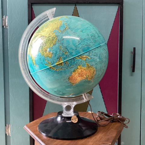 Vintage Rand McNally Light-up Globe