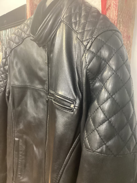 Vintage Andrew Marc Leather Moto Jacket SZ Large (46)
