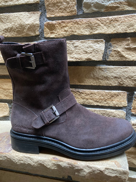 Suede Moto Style Boots SZ 13