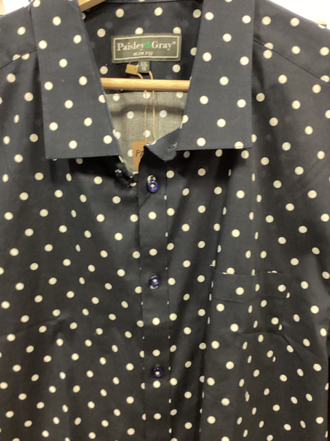 Slim Fit Polka Dot Shirt SZ XXL (fits like a slim XL)
