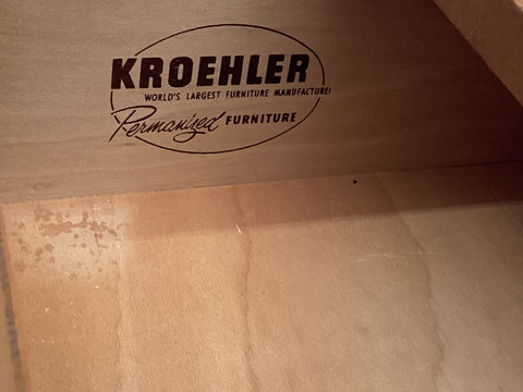 MCM Vintage Kroehler 3 Drawer Chest