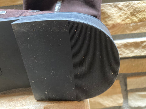 Suede Moto Style Boots SZ 13