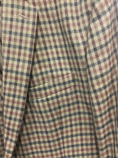 Alan Flusser Check Blazer SZ 42 Reg.