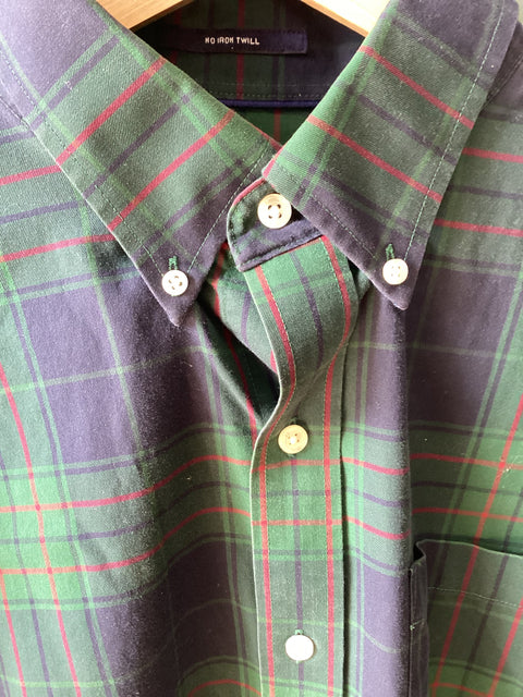 Land’s End Plaid Shirt SZ MED (regular fit)