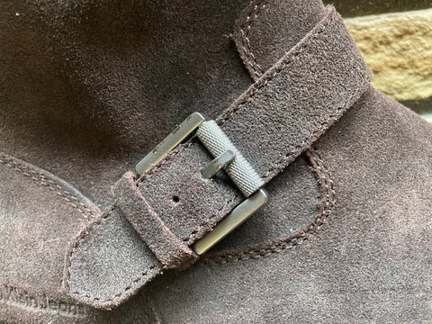 Suede Moto Style Boots SZ 13