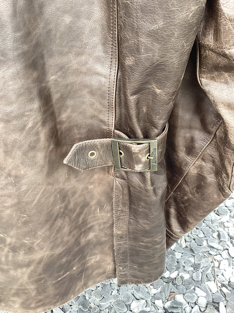 Triumph Leather Armored Moto Jacket US Size XL (46)