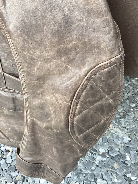 Triumph Leather Armored Moto Jacket US Size XL (46)