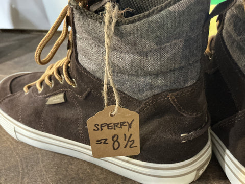 Sperry Suede Striper Storm Hiker Sneakers SZ 8 1/2