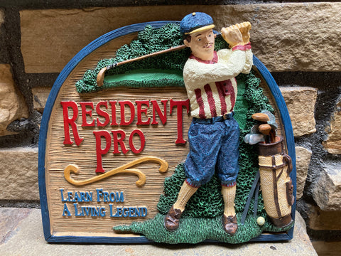 Golf Pro Plaque (As if!)