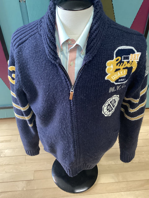 Varsity Style Zip Cardigan SZ XL (US)