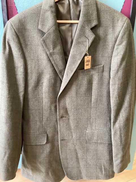 Land’s End Cotton Tweed Jacket SZ 40 Long