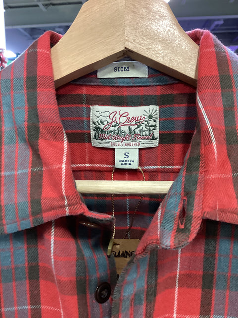 J Crew Cotton Flannel SZ Small (Slim)