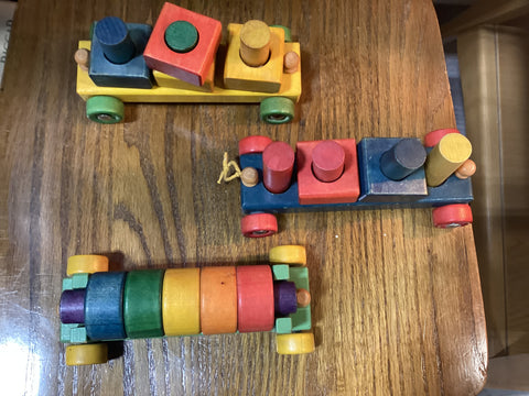 Vintage Holgate 1212 Wooden Toy Train Set (3)