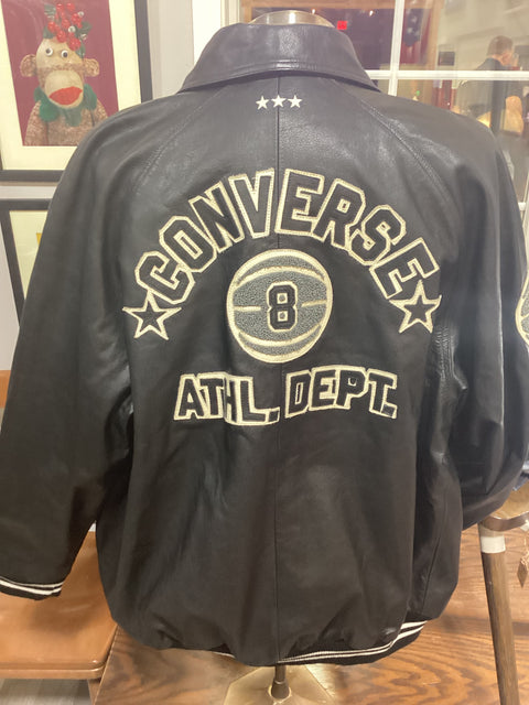 Converse Leather Varsity Jacket SZ XXL