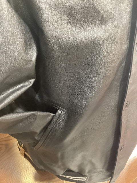 Converse Leather Varsity Jacket SZ XXL