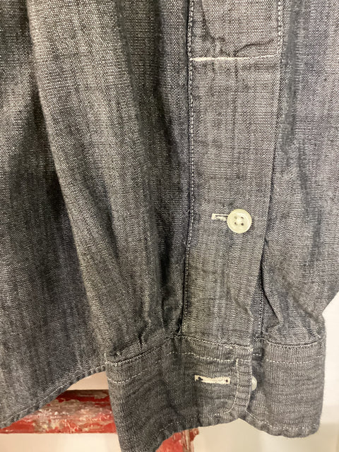 Ralph Lauren Grey Chambray Shirt SZ Large (slim fit)