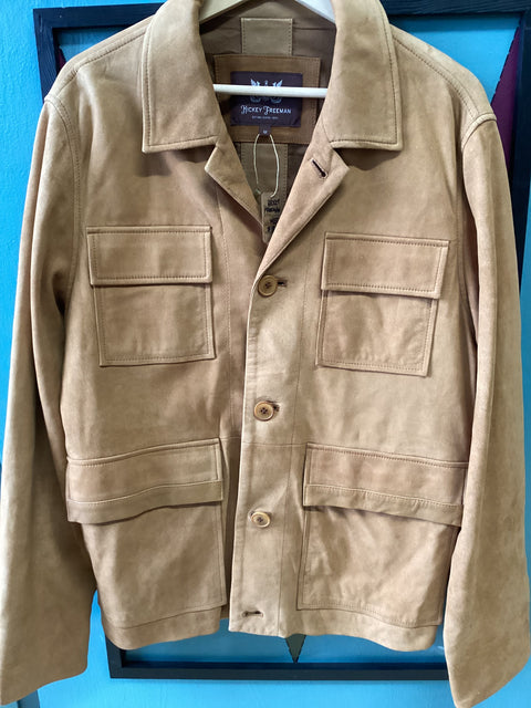 Luscious Suede Hickey Freeman Jacket SZ 40 Regular (Medium)