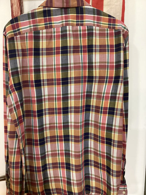 Gap Madras Shirt SZ Medium