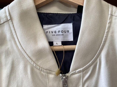 Cotton Bomber Jacket by Five Four SZ LARGE