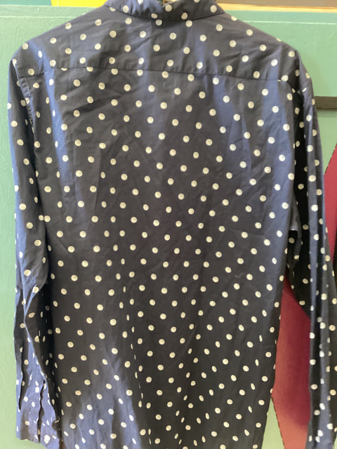 Men’s All Cotton Polka Dot Shirt SZ Med.