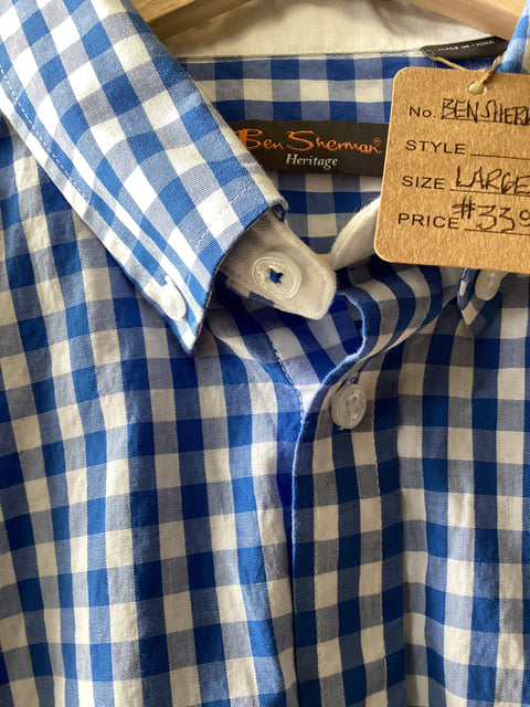 Ben Sherman Checked Shirt SZ Large