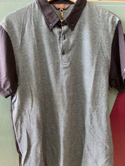 Button Down Collar Polo SZ Large