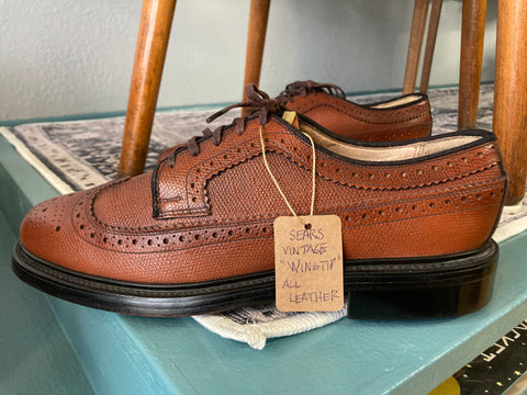 Sears Vintage Long Wing Brogues (8 1/2D)