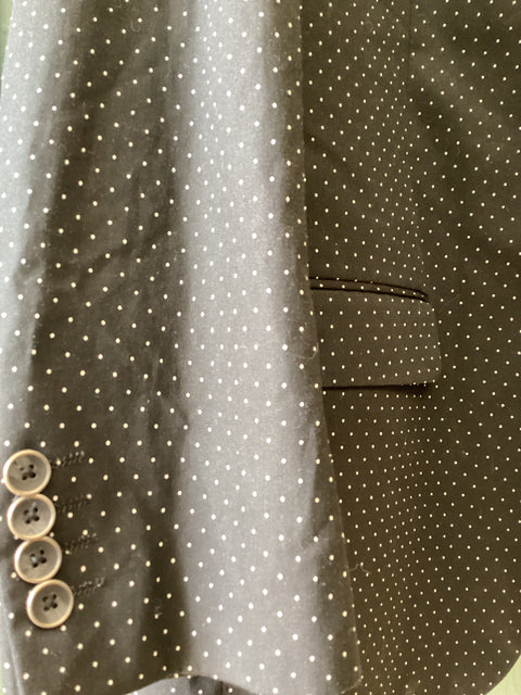 Alan Flusser SZ Large pindot Cotton Blazer