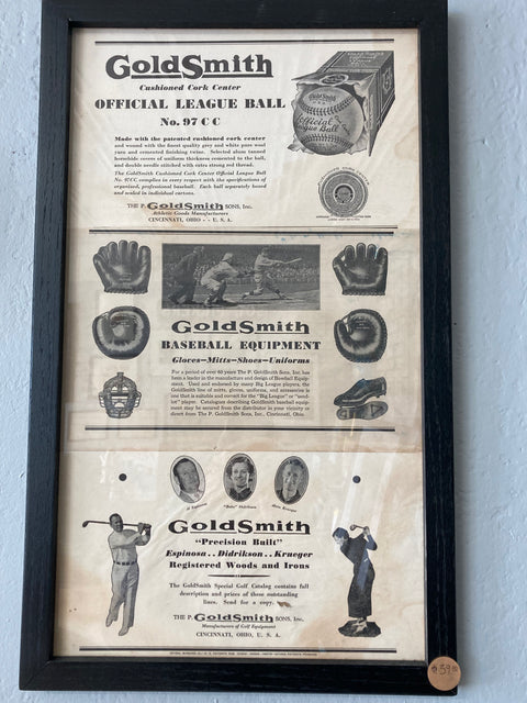 Goldsmith Sporting Goods Ads