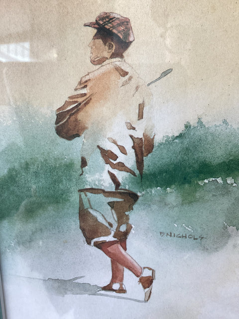 Nostalgic Golfer Print