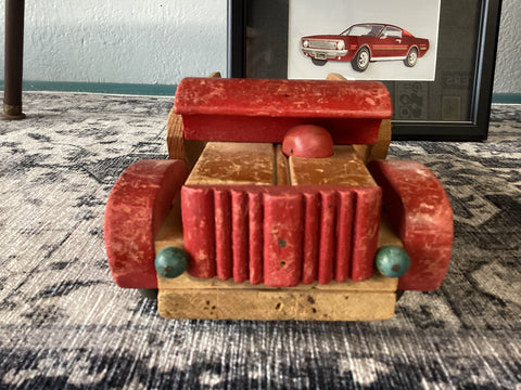 Vintage Wooden Toy Truck