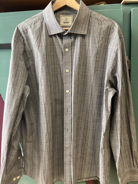 Todd Snyder Plaid Slim Fit Dress Shirt (17 1/2)